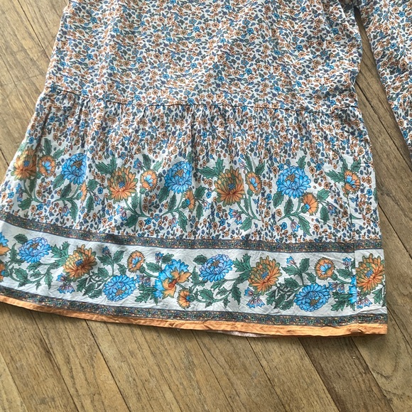 NATURAL LIFE..Floral, adjustable spaghetti-strap jumper with pockets! Sz Small - Picture 4 of 9